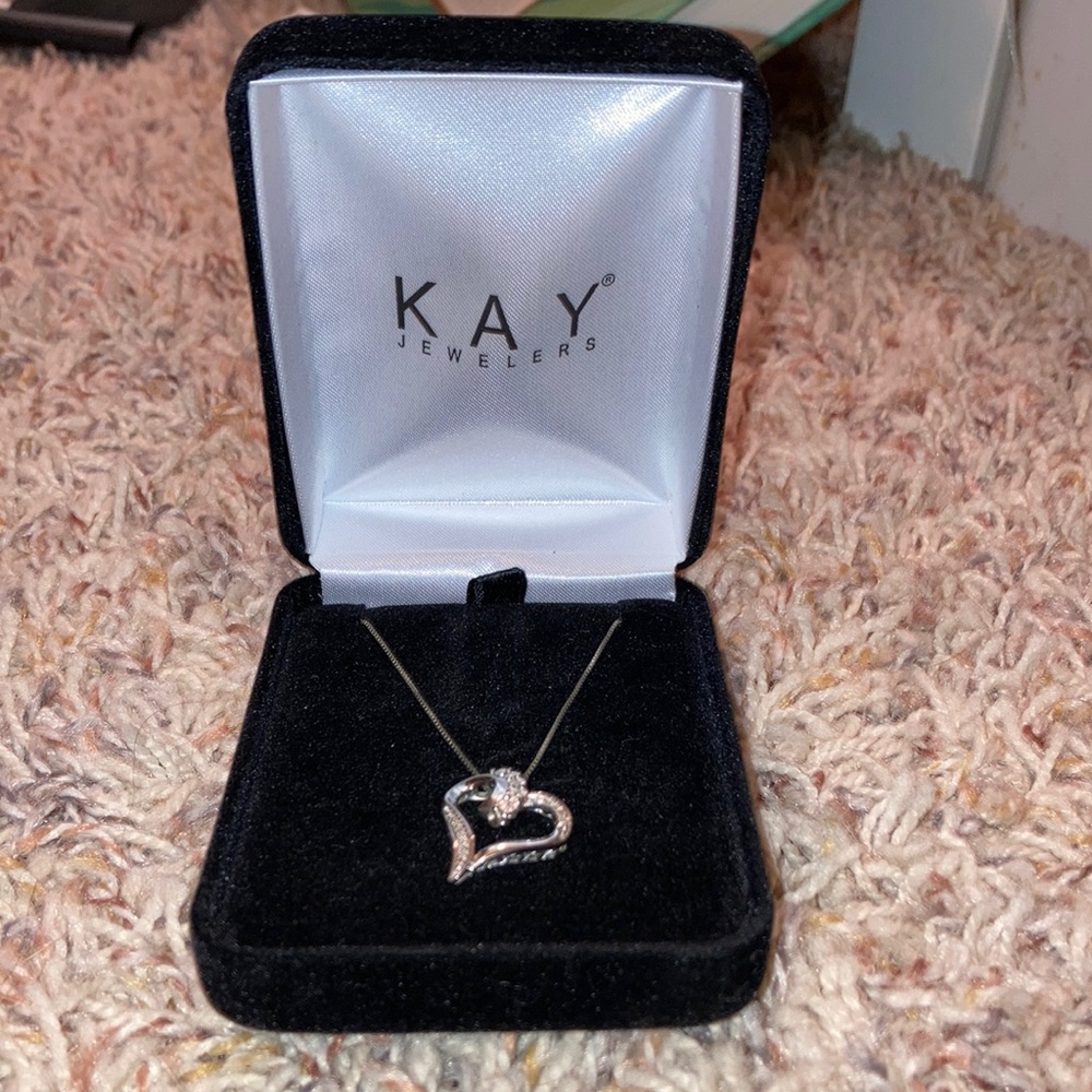 Kay Jeweler’s sterling silver heart necklace